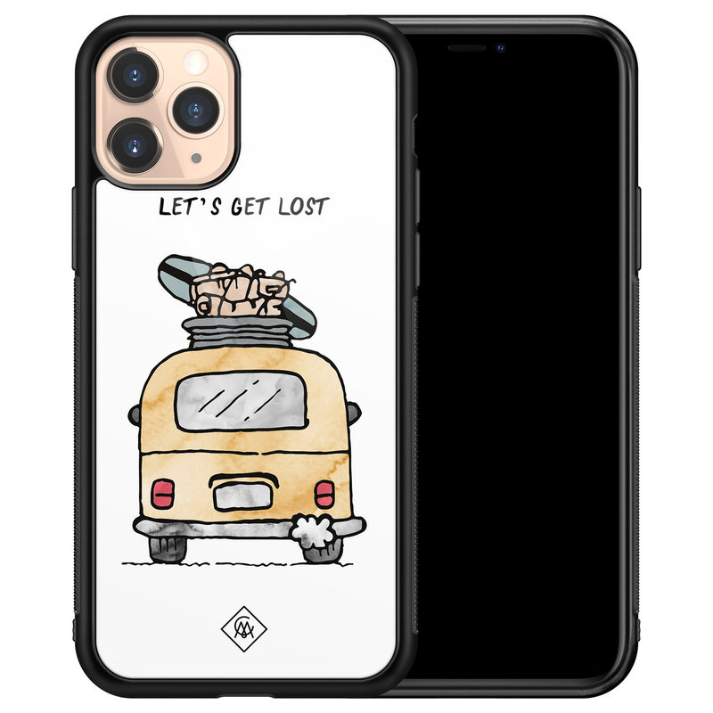 Casimoda iPhone 11 Pro glazen hardcase - Let's get lost