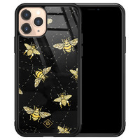 Casimoda iPhone 11 Pro glazen hardcase - Bee yourself