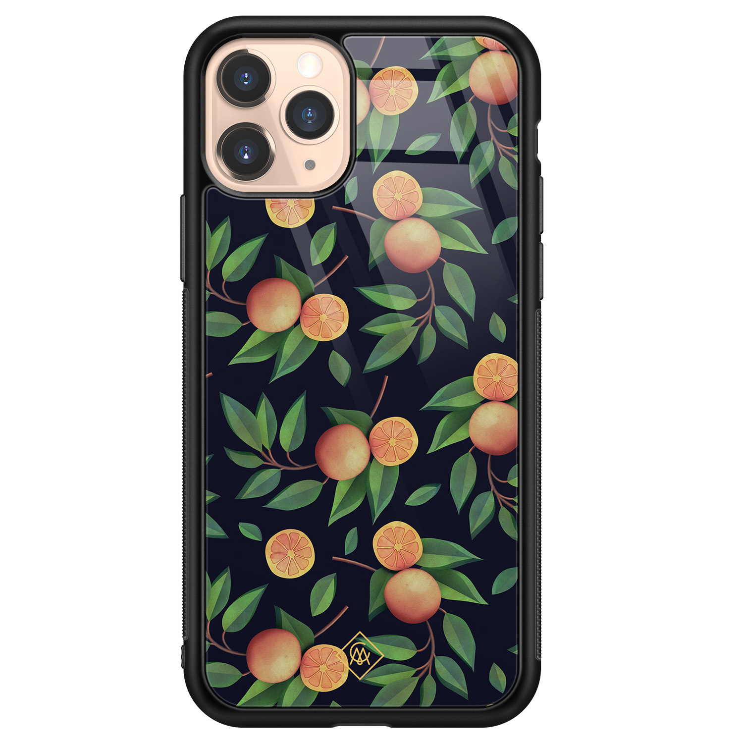 iPhone 11 Pro glazen hardcase - Orange lemonade