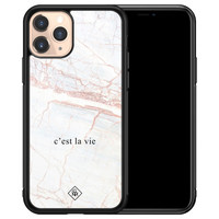 Casimoda iPhone 11 Pro glazen hardcase - C'est la vie