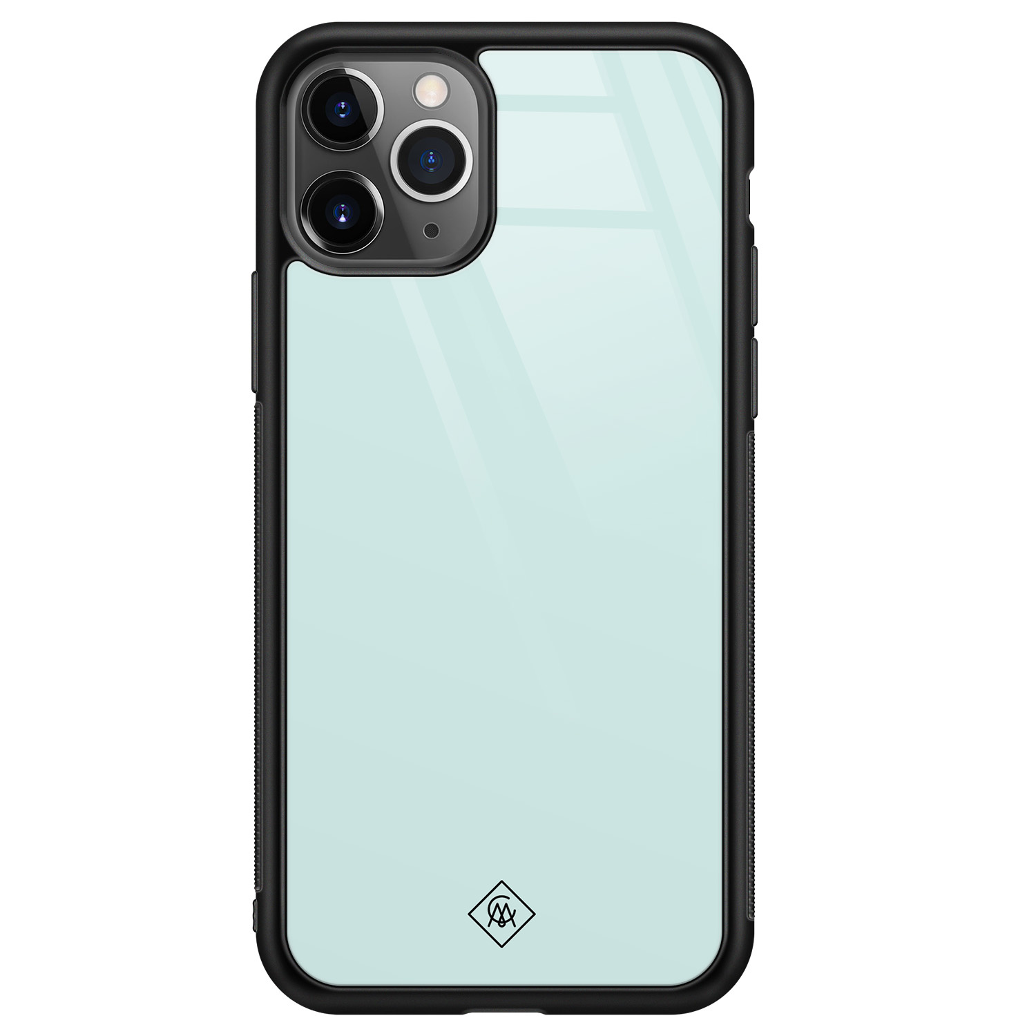 iPhone 11 Pro Max glazen hardcase - Pastel blauw