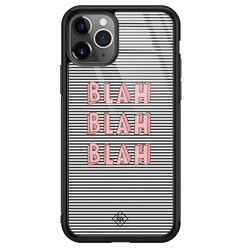 Casimoda iPhone 11 Pro Max glazen hardcase - Blah blah blah