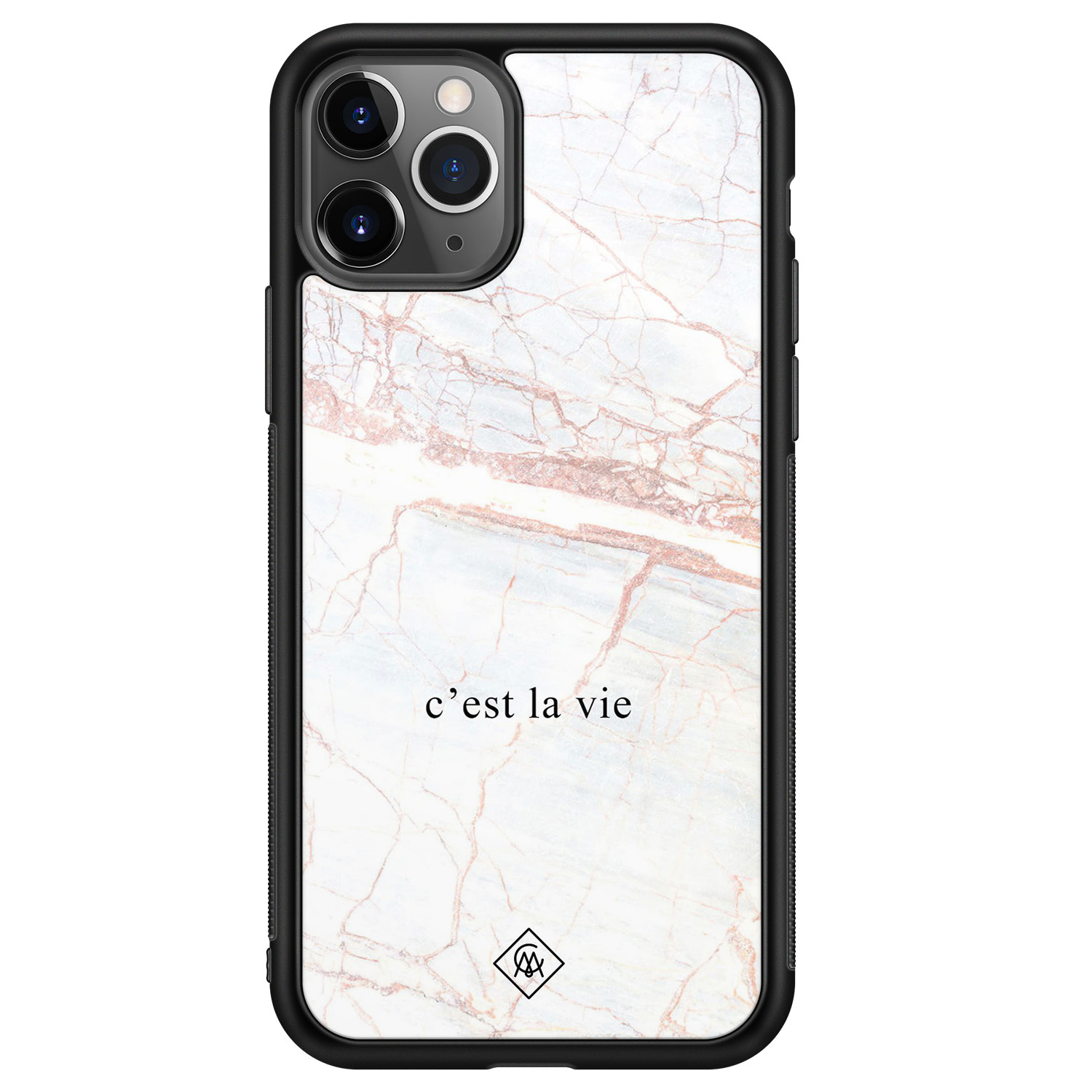 iPhone 11 Pro Max glazen hardcase - C&apos;est la vie