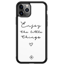 Casimoda iPhone 11 Pro Max glazen hardcase - Enjoy life