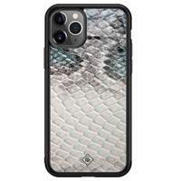 Casimoda iPhone 11 Pro Max glazen hardcase - Oh my snake