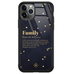 Casimoda iPhone 11 Pro Max glazen hardcase - Family is everything