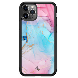 Casimoda iPhone 11 Pro Max glazen hardcase - Marble colorbomb