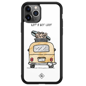 Casimoda iPhone 11 Pro Max glazen hardcase - Let's get lost
