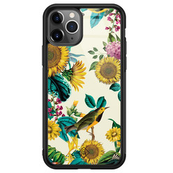 Casimoda iPhone 11 Pro Max glazen hardcase - Sunflowers