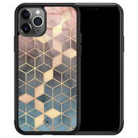 Casimoda iPhone 11 Pro Max glazen hardcase - Cubes art