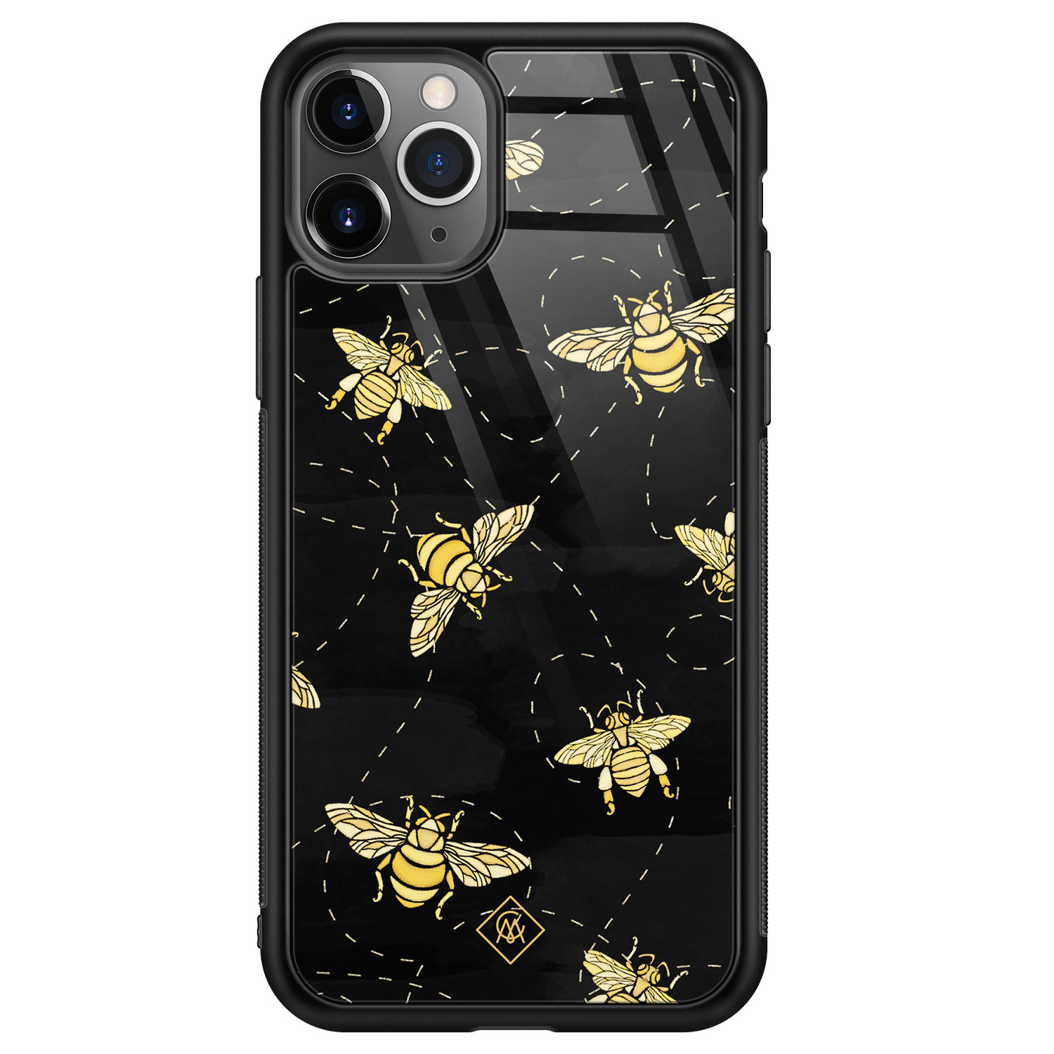 iPhone 11 Pro Max glazen hardcase Bee yourself