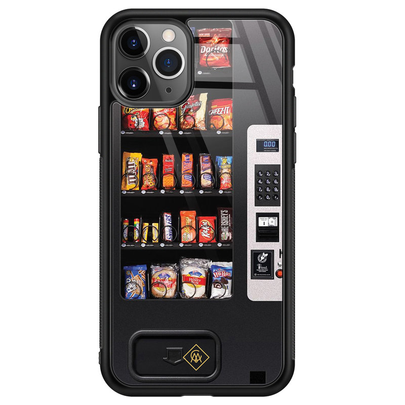 Casimoda iPhone 11 Pro Max glazen hardcase - Snoepautomaat