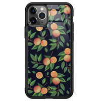 Casimoda iPhone 11 Pro Max glazen hardcase - Orange lemonade