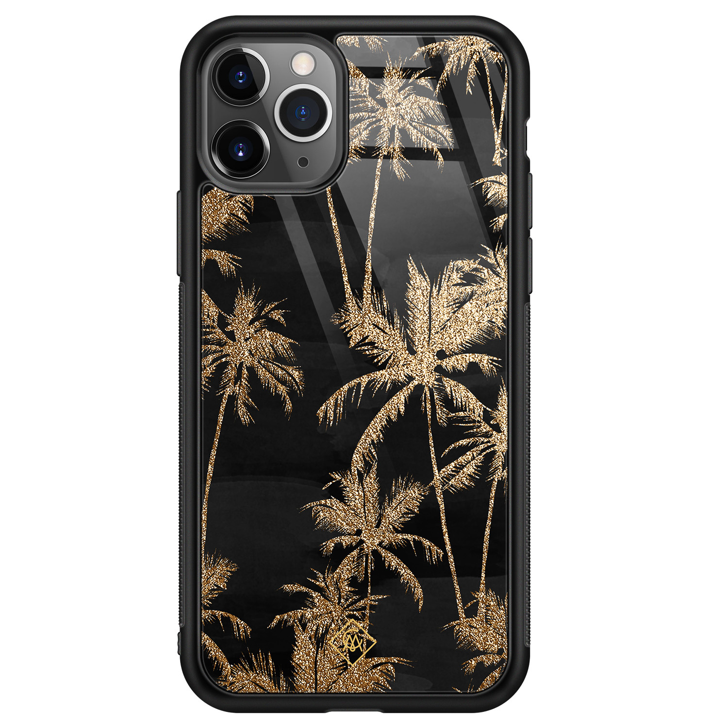 iPhone 11 Pro Max glazen hardcase - Palmbomen