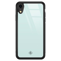 Casimoda iPhone XR glazen hardcase - Pastel blauw