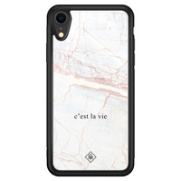 Casimoda iPhone XR glazen hardcase - C'est la vie