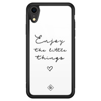 Casimoda iPhone XR glazen hardcase - Enjoy life