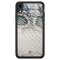Casimoda iPhone XR glazen hardcase - Oh my snake