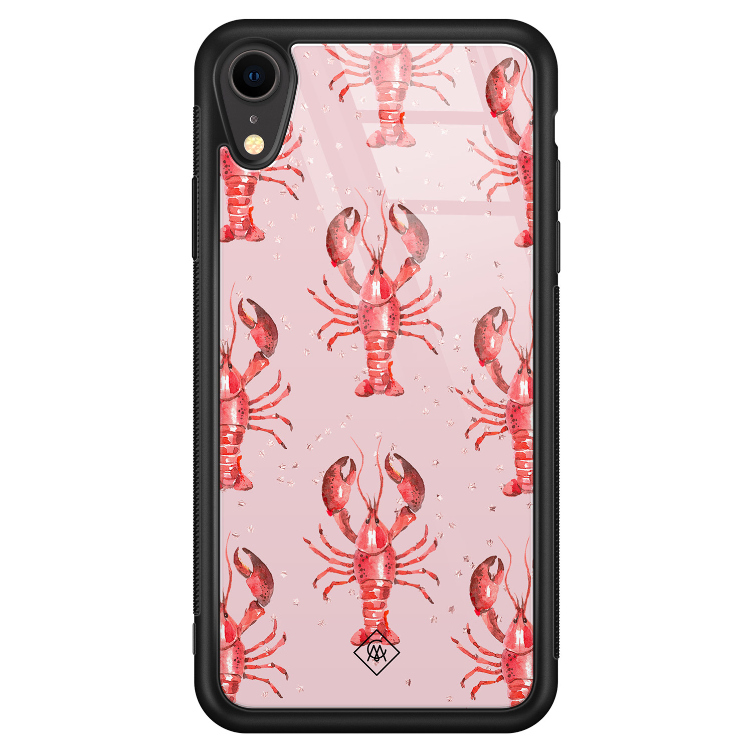 iPhone XR glazen hardcase Lobster all the way