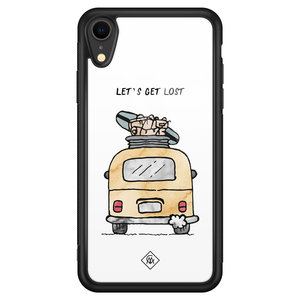 Casimoda iPhone XR glazen hardcase - Let's get lost