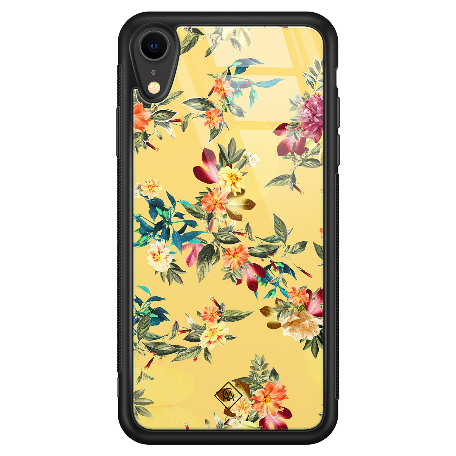 iPhone XR glazen hardcase Florals for days