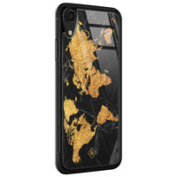 Casimoda iPhone XR glazen hardcase - Wereldkaart