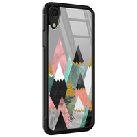 Casimoda iPhone XR glazen hardcase - Marble mountains
