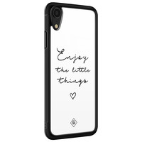 Casimoda iPhone XR glazen hardcase - Enjoy life