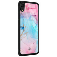 Casimoda iPhone XR glazen hardcase - Marble colorbomb