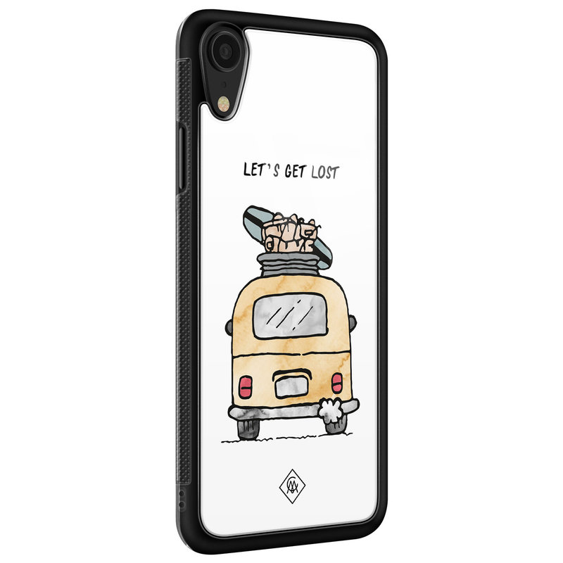 Casimoda iPhone XR glazen hardcase - Let's get lost