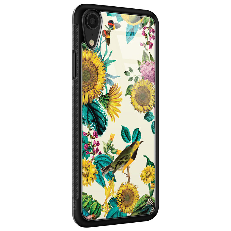 Casimoda iPhone XR glazen hardcase - Sunflowers