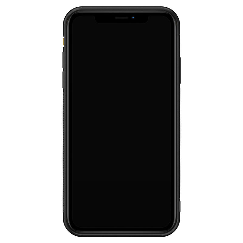 Casimoda iPhone XR glazen hardcase - Blah blah blah