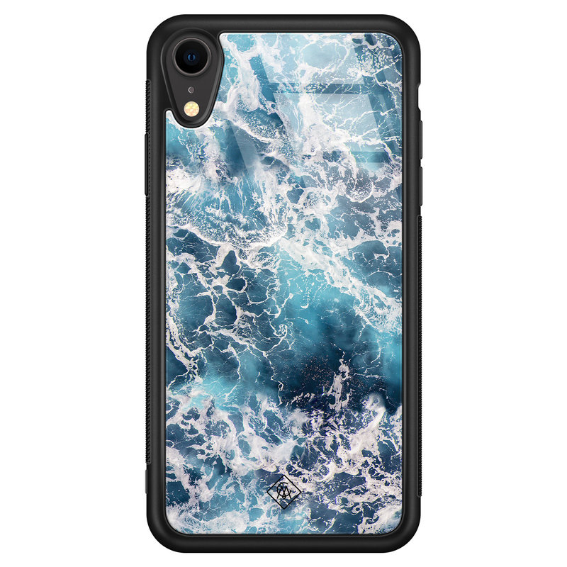 Casimoda iPhone XR glazen hardcase - Oceaan