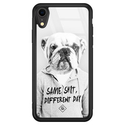 Casimoda iPhone XR glazen hardcase - Bulldog