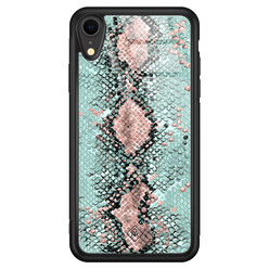 Casimoda iPhone XR glazen hardcase - Baby snake