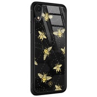 Casimoda iPhone XR glazen hardcase - Bee yourself