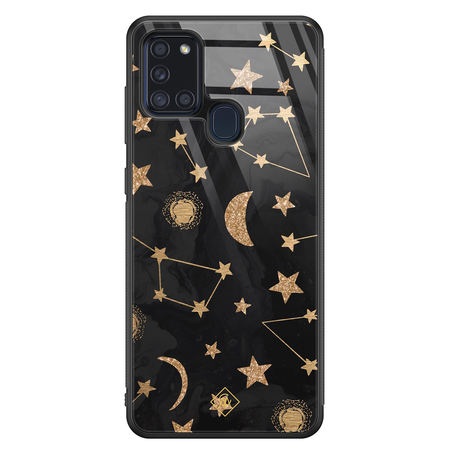 Samsung Galaxy A21s glazen hardcase Counting the stars