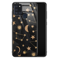 Casimoda Samsung Galaxy A21s glazen hardcase - Counting the stars