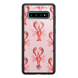 Casimoda Samsung Galaxy S10 Plus glazen hardcase - Lobster all the way