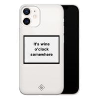Casimoda iPhone 12 mini transparant hoesje - Wine time