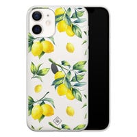 Casimoda iPhone 12 mini transparant hoesje - Lemons