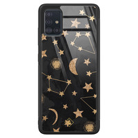 Casimoda Samsung Galaxy A51 glazen hardcase - Counting the stars