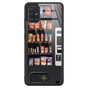 Casimoda Samsung Galaxy A51 glazen hardcase - Snoepautomaat