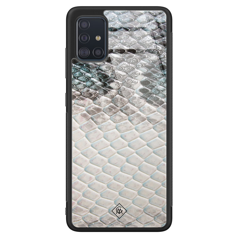 Casimoda Samsung Galaxy A51 glazen hardcase - Oh my snake