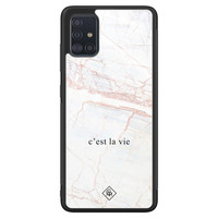 Casimoda Samsung Galaxy A51 glazen hardcase - C'est la vie