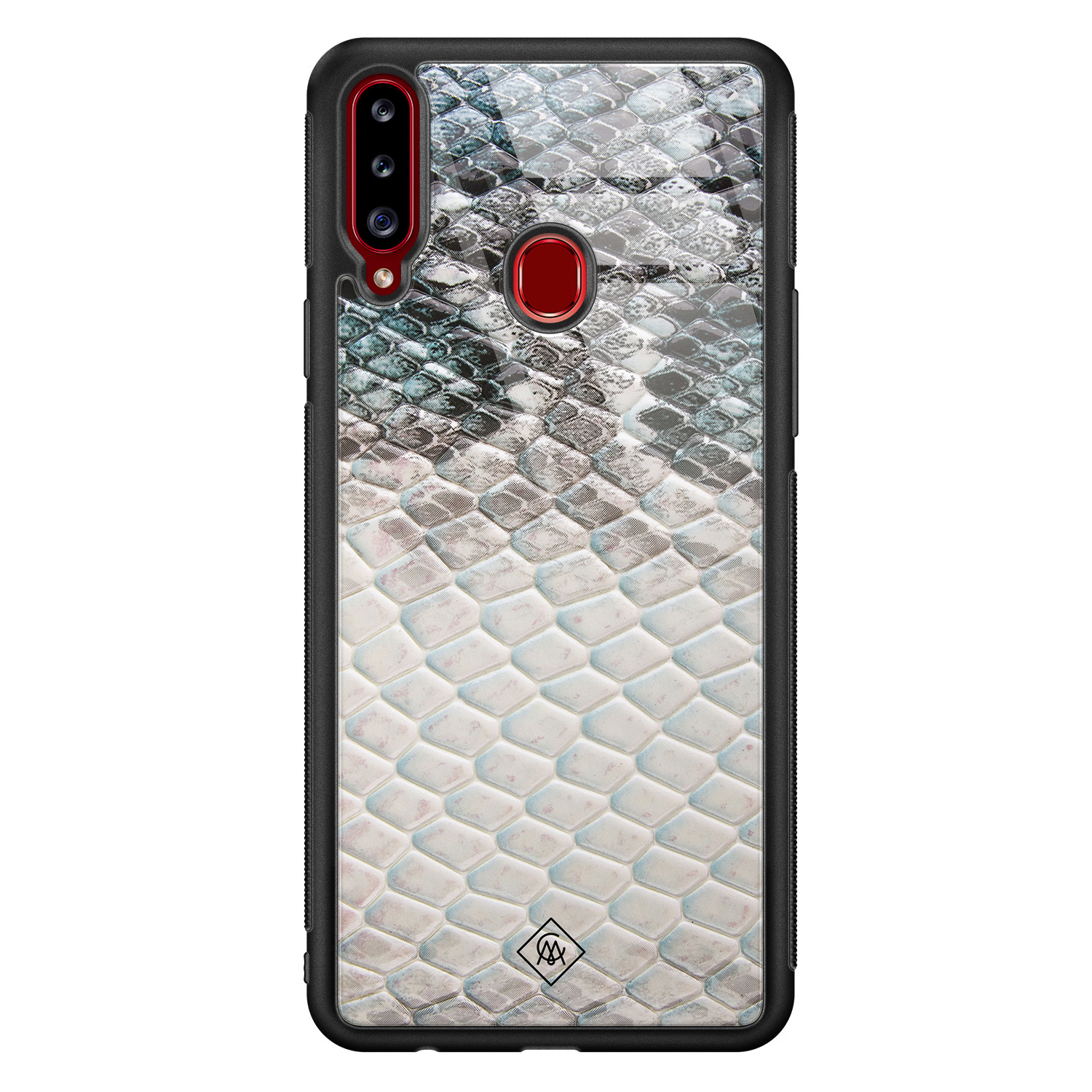Samsung Galaxy A20s glazen hardcase Oh my snake