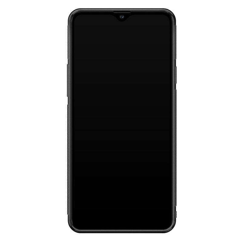 Casimoda Samsung Galaxy A20s glazen hardcase - Abstract groen