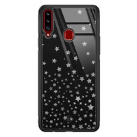 Casimoda Samsung Galaxy A20s glazen hardcase - Falling stars