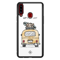 Casimoda Samsung Galaxy A20s glazen hardcase - Let's get lost