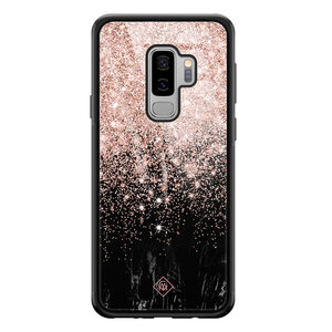 Casimoda Samsung Galaxy S9 Plus glazen hardcase - Marmer twist